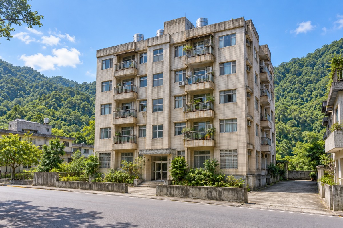 산골 엘리베이터 아파트 원룸 외관