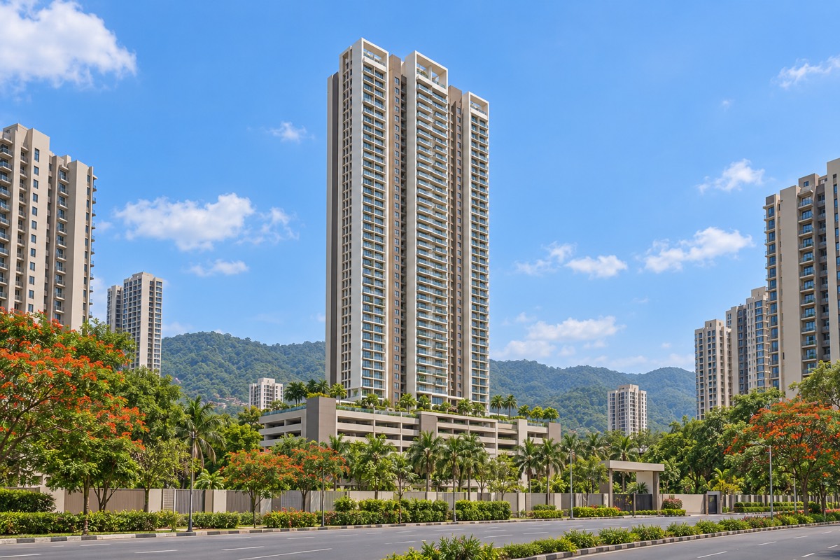 단지형 고층 타워 투베드룸 (2BHK) 외관