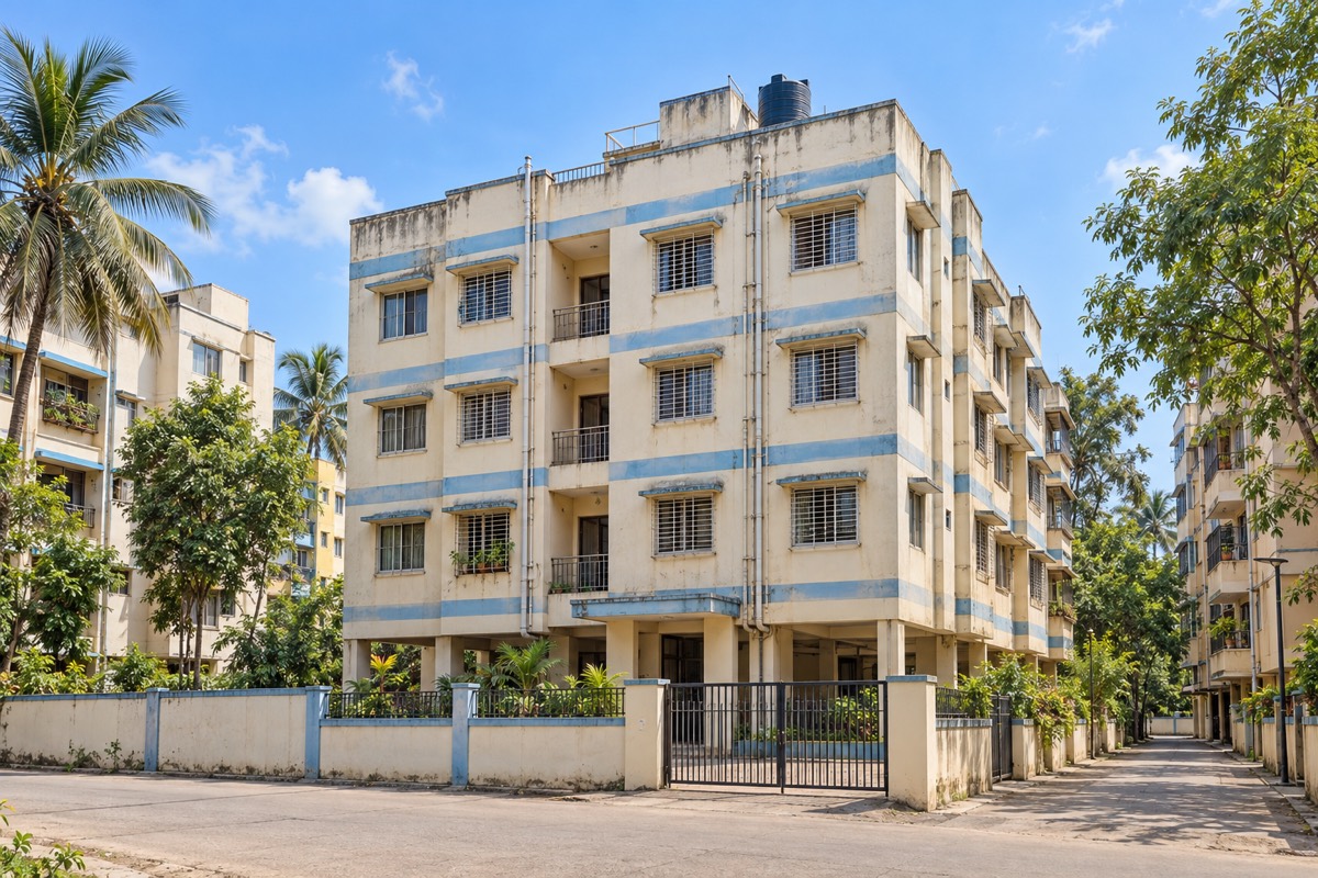 4층 구축 투베드룸 (2BHK) 외관